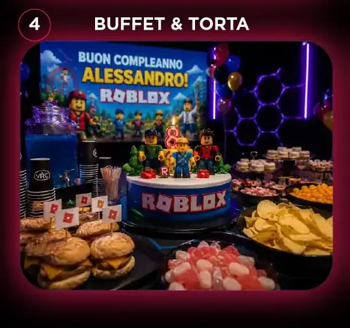 Torta e foto finali nel programma del compleanno VRC Napoli Chiaia